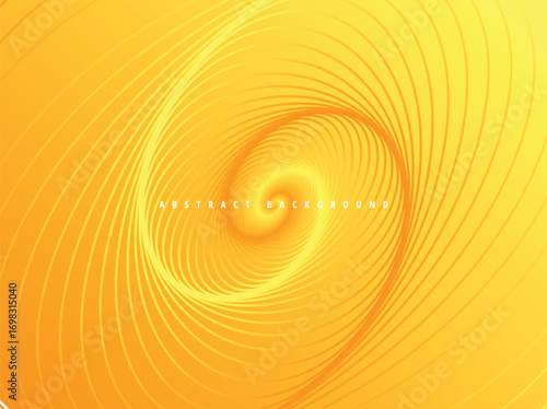 Abstract Yellow Vortex vector