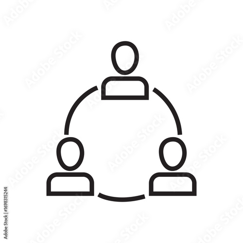 Connected People Network Teamwork Partnership Collaboration Leadership Management Communication Cooperation Organization