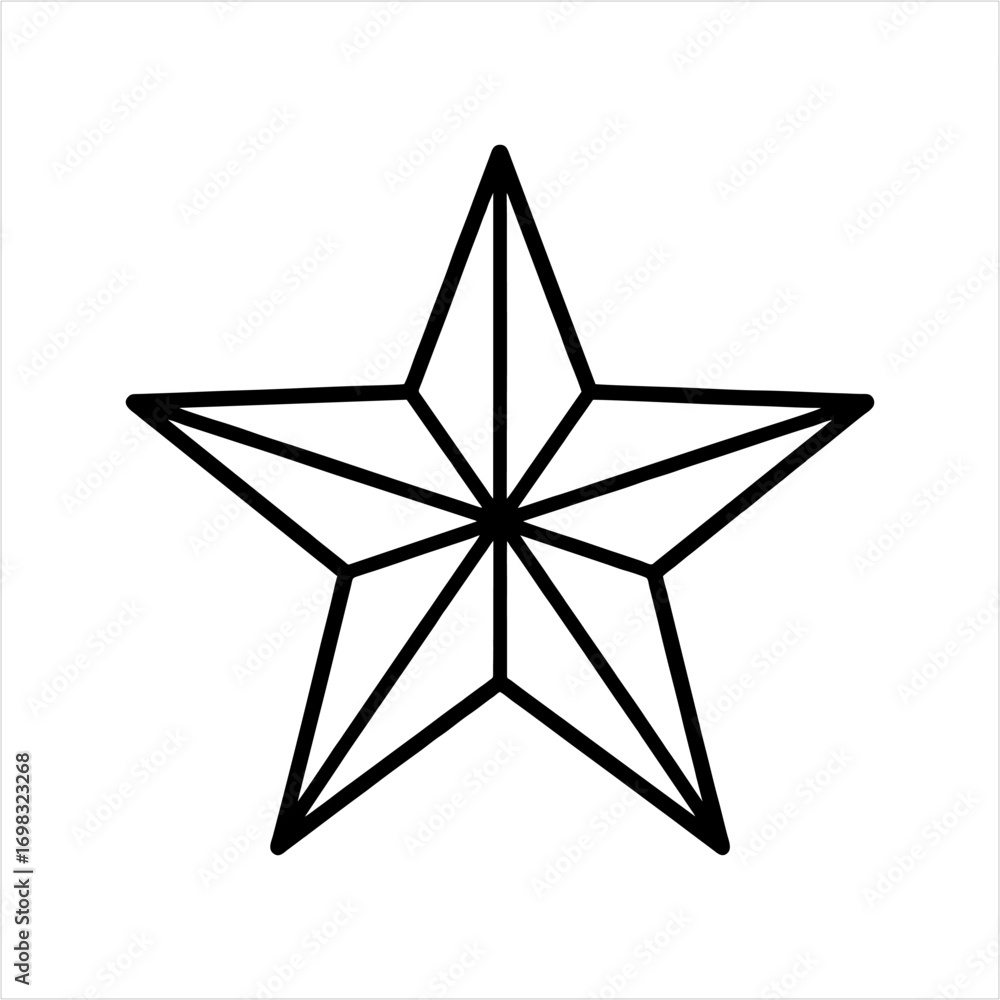 Obraz premium Star, tattoo, super icon vector
