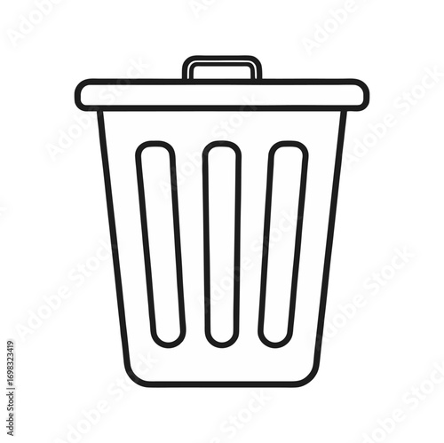 Trash can icon vector