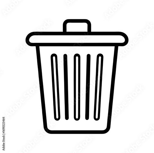 Trash can icon vector
