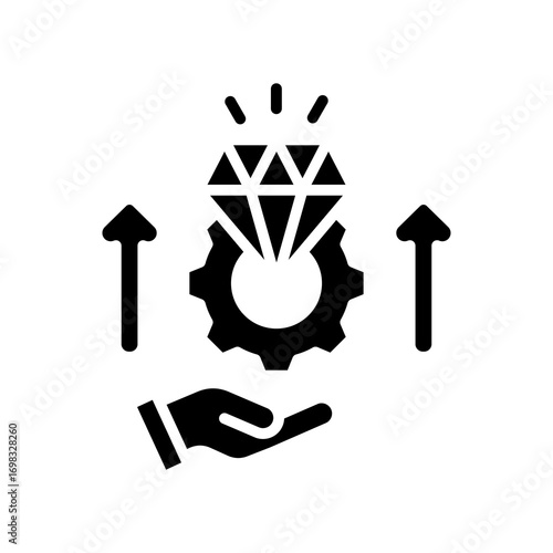 Value Creation glyph icon