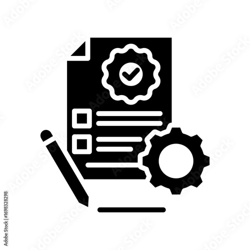 Standardized Work glyph icon