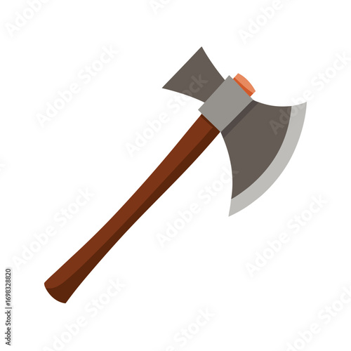 Axe Vector on White Background