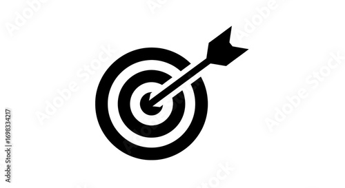 Bullseye Target with Arrow: Achievement Icon.