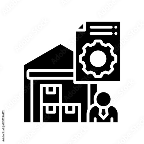 Inventory Management glyph icon
