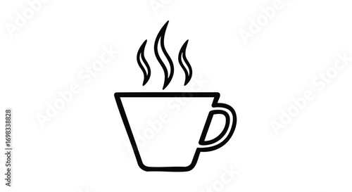 Enjoy a warm cup of coffee or tea with this simple and elegant design for your next project today