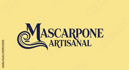 Elegant Mascarpone Artisanal logo with classic typography design.