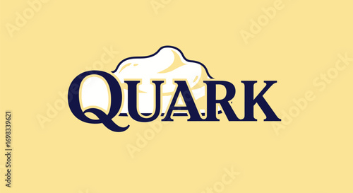 Quark brand logo with a creamy dollop design.