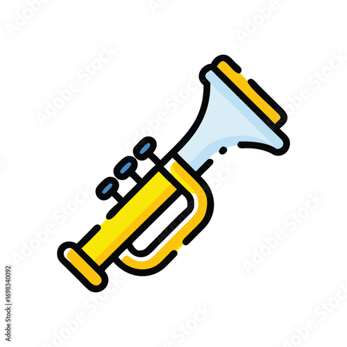 Music Instrument Clipart – Trumpet