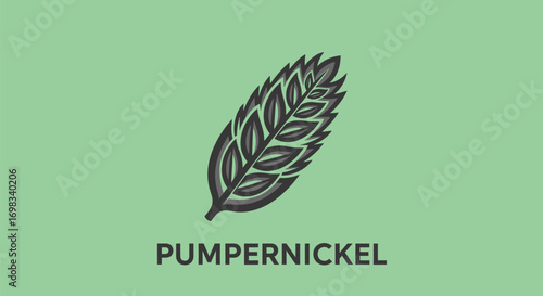 Pumpernickel brand logo featuring a stylized green hop cone.