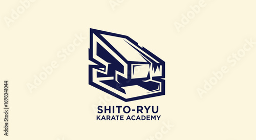 Modern Shito Ryu Karate Academy logo design.