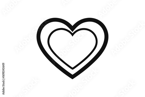 Heart shaped cookie and cookie cutter with love and romance design