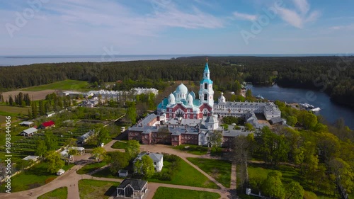 Spaso-Preobrazhensky Monastery. Valaam Island. Lake Ladoga. Russia.