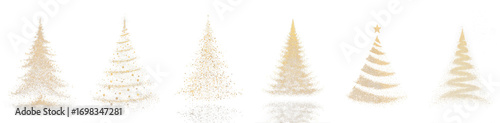 Christmas design png with forest and festive elements
