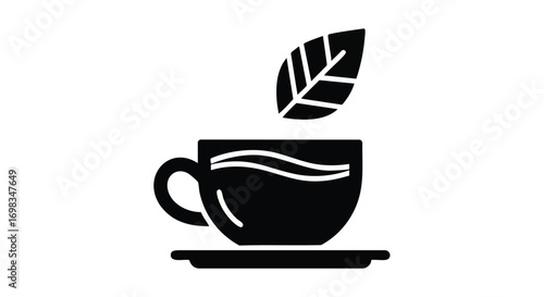 Enjoy a soothing cup of herbal tea, perfect for relaxation and wellness in a modern minimalist style