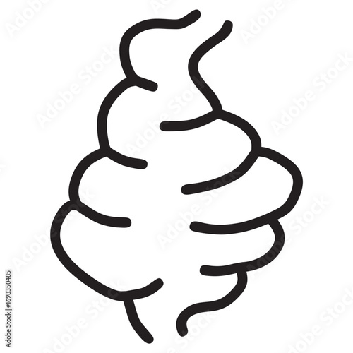 stomach organ logo icon vector design