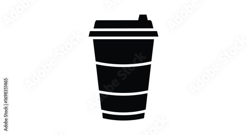 Grab a refreshing drink on the go with this simple cup icon for your next project or design work now