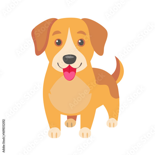Dog clip art, Dog vector illustration, Dog clip art, Dog clip art icon, Dog clip art vector icon, Dog clip art isolated on white.