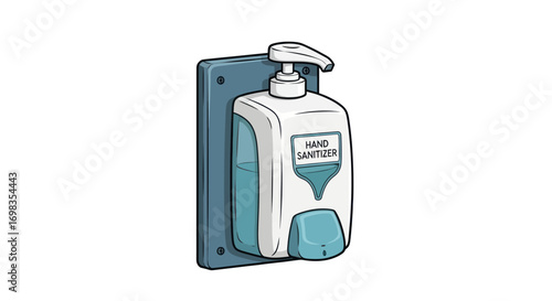 Wall-Mounted Hand Sanitizer Dispenser with Pump Hygiene Product.