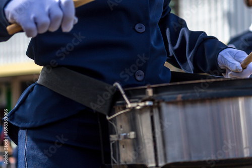 Принти на полотні Marching band in the September 7th parade - Brazilian Independence Day