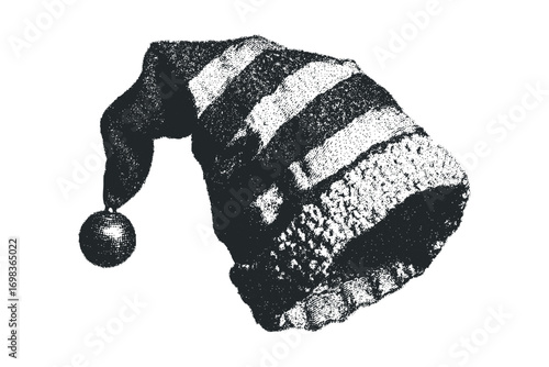 Striped Elf Hat with Bell