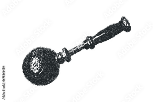 Hand tool for grinding and polishing with textured head on white
