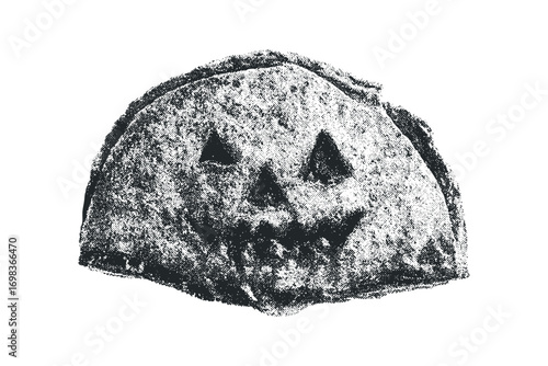 Halloween Jack O Lantern Face Texture