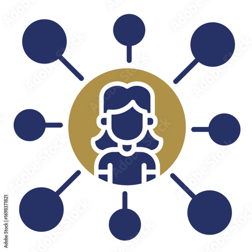 Networking  Icon Element For Design	