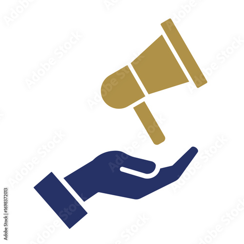 Megaphone  Icon Element For Design	