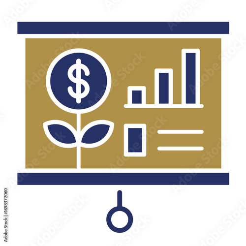 Presentation  Icon Element For Design	