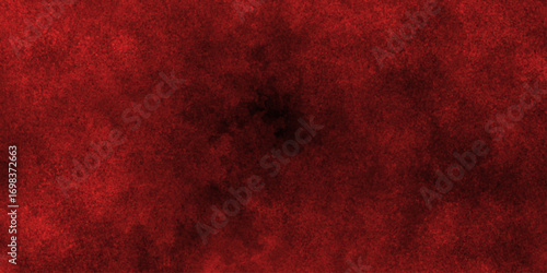 Abstract red grunge natural smooth cement concrete floor and plaster dirty wall background texture. red marble texture and red paper texture. plastered long panoramic concrete wall background.