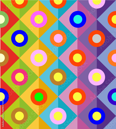 Art Deco Geometric Tiles Pattern Symmetry