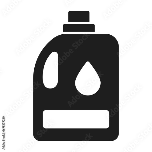 detergent bottle flat vector icon