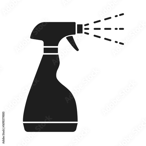 cleaning spray flat vector icon