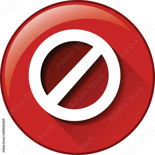 vector illustration of no sign