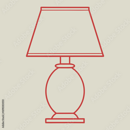 vector illustration of a lamp