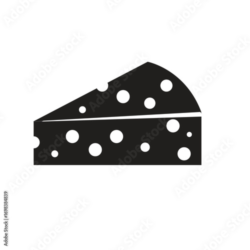 Minimalist cheese wedge line art illustration for menu design or food blog graphics so delicious looking