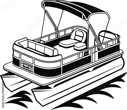 PONTOON SVG VECTOR ,PONTOON SVG  