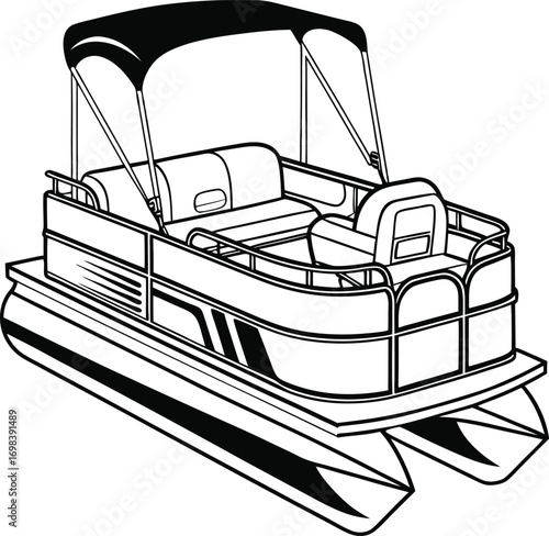 PONTOON SVG VECTOR ,PONTOON SVG  