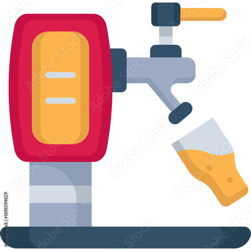 Beer Tap Flat Icon