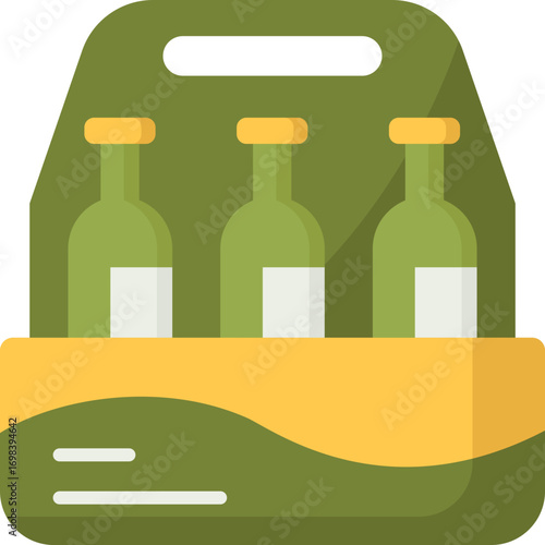 Beer Crate Flat Icon