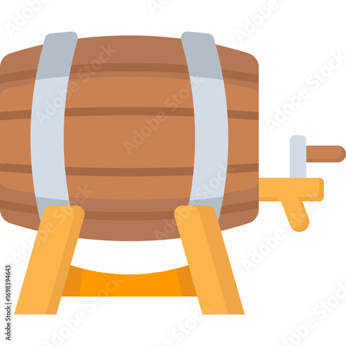 Barrel Flat Icon