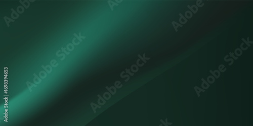 Top quaity background Soft green light on dark background modern art