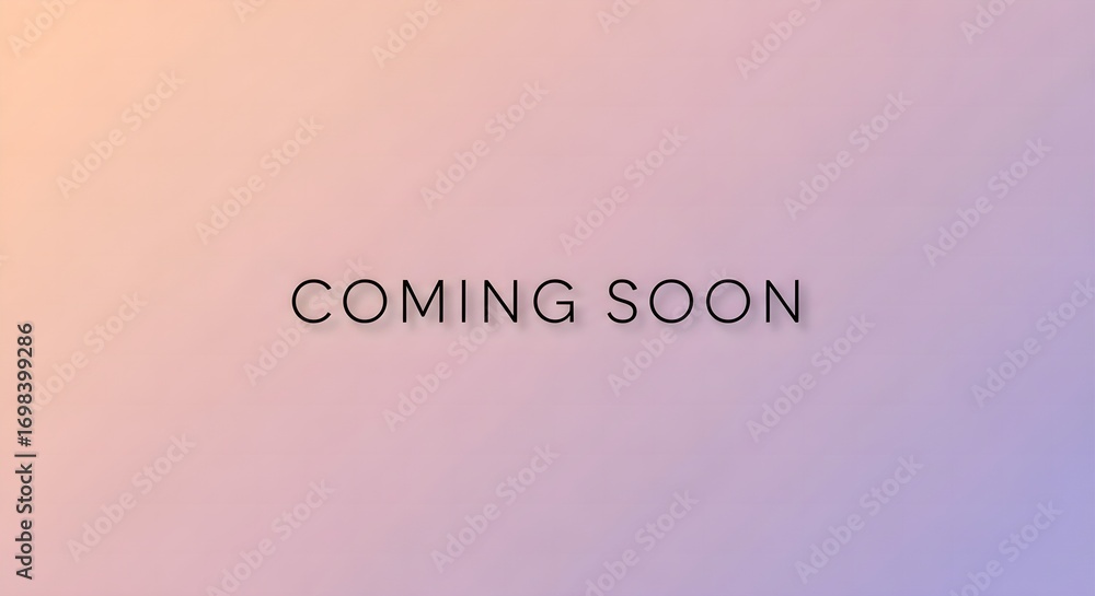 Fototapeta premium Minimal Elegant Coming Soon