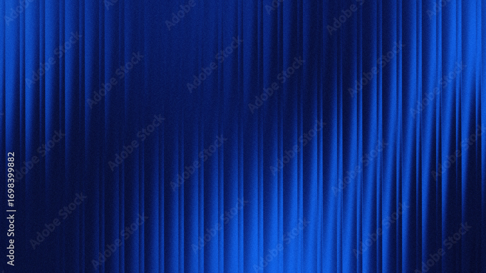 Blue wave fractal glass gradient blurred background, abstract transparent glass trendy wallpaper grainy noise texture.	