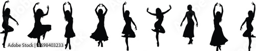 Ballet, dancer, silhouette, pose, graceful, elegant, classical, movement, black, white, art, performance, female, flexibility, balance, stage, choreography, training, beauty, expression