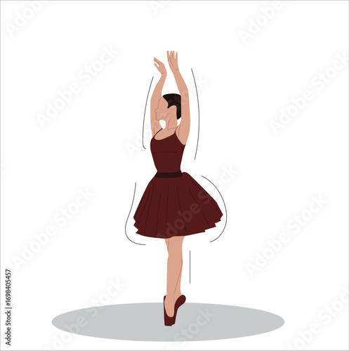 ballerina. female ballerina.  a ballerina in a classic ballet pose, 