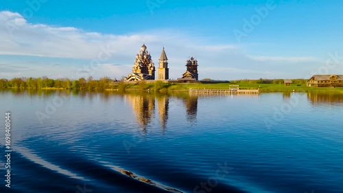 The picturesque Kizhi Island. Lake Onega. Russia. 
