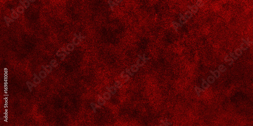 Abstract red grunge natural smooth cement concrete floor and plaster dirty wall background texture. red marble texture and red paper texture. plastered long panoramic concrete wall background.